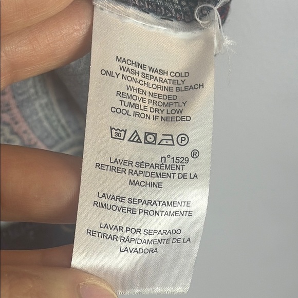 Ralph Lauren Fitted Multicoloured Abstract Artsy Pattern 3/4 Sleeve Top Size XL - Picture 7 of 9